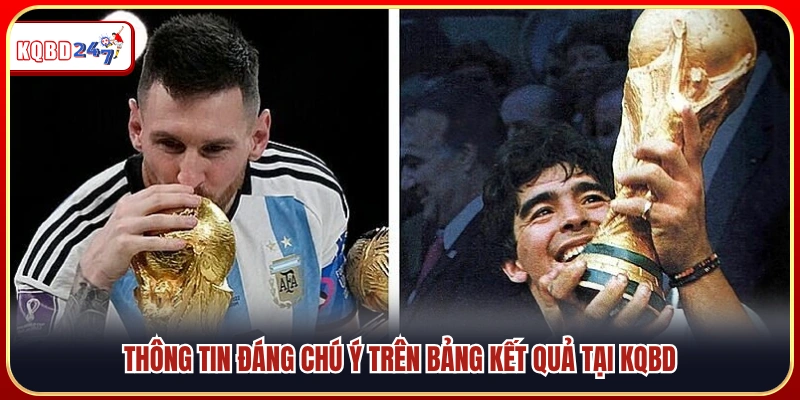 Dữ liệu nổi bật trong bảng kết quả bóng đá Argentina KQBD